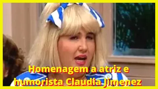 Homenagem atriz e humorista Claudia Jimenez que morreu hoje/ Claudia Jimenez Sai de Baixo/#shorts