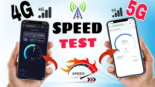 4G VS 5G Internet Speed Test | 4G And 5G Downloading Speed