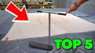 TOP 5 BEST TRAMPOLINE SCOOTER TRICKS!!!