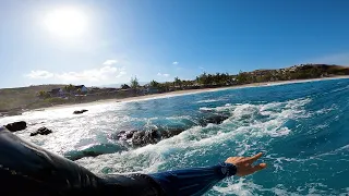 SURFING POV - STRAIGHT INTO THE ROCKS