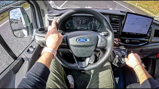 2023 Ford Transit RWD [2.0 NEW ECOBLUE 130HP] |0-100| POV Test Drive #1643 Joe Black