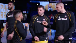 Stephen Curry Caught Luka Doncic Off Guard In The 2021 NBA All-Star Game Intros