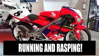 1996 HONDA RS250 2 STROKE -  RUNNING AND RASPING AFTER REBUILD - STUNNING!