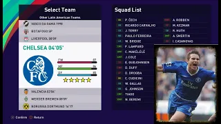 eFootball PES 2021 CHELSEA 2004-2005 Classic Teams - Ps4/Ps5