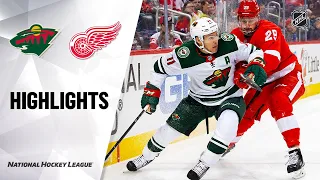 NHL Highlights | Wild @ Red Wings 2/27/20
