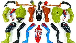 Assemble Miles Morales VS Spiderman VS Siren Head VS Hulk Smash Avengers Superhero Toys