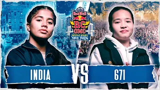 B-Girl India vs. B-Girl 671 | Semifinal | Red Bull BC One World Final 2022 New York