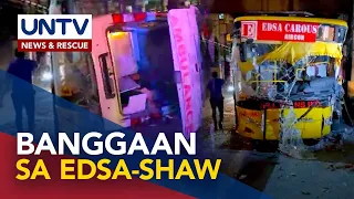 17 sugatan sa banggaan ng bus at ambulansya sa EDSA