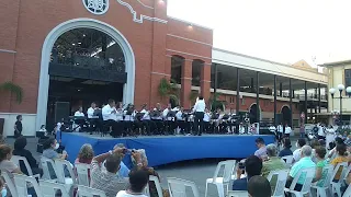 Banda Municipal de Tampico en la plaza Hijas de Tampico./ Los Hijos de Sanchez