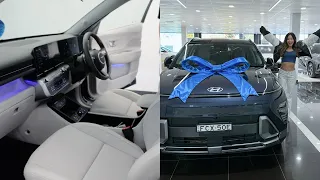 PICKING UP MY FIRST CAR + MINI CAR TOUR @ 25 | HYUNDAI KONA 2024