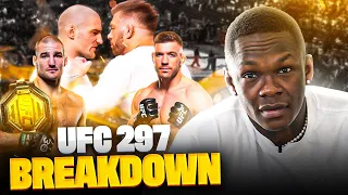 Israel Adesanya is Keeping A Close Eye On The Main Event | UFC 297 Breakdown & Picks