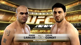 UFC 195 Robbie Lawler vs Carlos Condit Simulation - EA UFC Gameplay