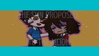 THE SUN IS PROPOSED TO THE MOON | Mimic & Cassie | | Gacha X FNaF