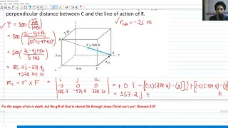 Moment of A Force About a Point - Statics of Rigid Bodies