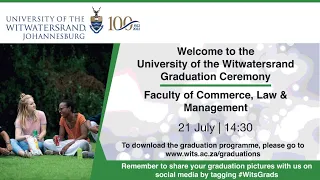 Commerce, Law and Management Ceremony 30 - 21 July 14:30