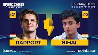 Rapport vs. Nihal | Speed Chess Championship 2021