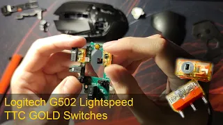 Logitech G502 Lightspeed Switches Replacement TTC GOLD 80M