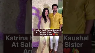 Vicky Kaushal Katrina Kaif at Salman Khan Sister Arpita Khan Home 🏡 #shorts
