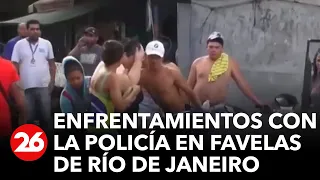 BRASIL: enfrentamientos con la policía en favelas de Río de Janeiro