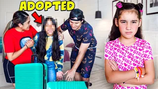 We ADOPTED a GIRL, But Suri Gets MAD!! | Jancy Family