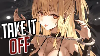 Nightcore - Take It Off (Rock Version) (Lyrics)