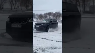 Range rover drifting on snow ❤️❄️  #rangerover