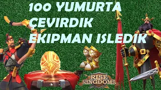 100 Yumurta Çevirdik | Yumurtaların Sıralaması | Bot İşledik | Rise of Kingdoms