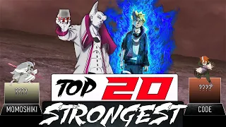 TOP 20 STRONGEST BORUTO CHARACTERS - AnimeScale