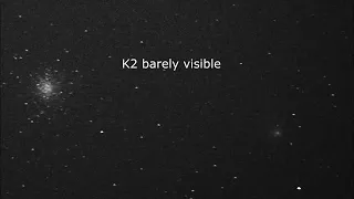 Viewing the K2 Comet through a 12 inch Telescope