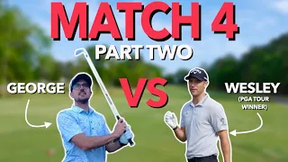 Match 4: The Back Nine. So Many Birdies!! PGA Tour Pro vs Pro. Wesley vs George | Bryan Bros Golf