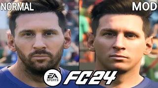 [FC 24 MOD] Messi no beard with Strand Based hair