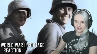 WORLD WAR II Original Color Footage With Sounds REACTION