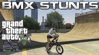 GTA 5 Epic BMX stunts MONTAGE 2 (Grinds, Flip ,Spin, wallride, stall, transfer)