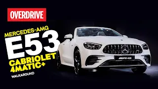 Mercedes-AMG E 53 cabriolet walk-around review - first car launch of 2023 | OVERDRIVE