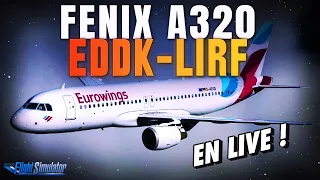 LIVE FR FENIX A320 | Cologne/Bonn - Rome | FS2020 ULTRA