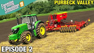 UPGRADING THE DEERE Farming Simulator 19 Timelapse - Purbeck Valley Farm FS19 Ep 2