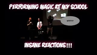 I Performed A Card Trick At My High School. CRAZY REACTIONS!!