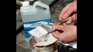 HOW TO CLEAN OUT AN OIL BRUSH