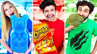 EXTREME One Color Food Challenge! (24 Hours)