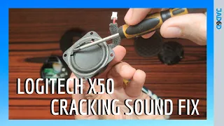 How to fix Logitech X50 Bluetooth speaker CRACKING SOUND