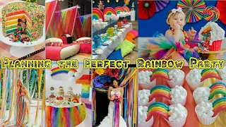 🌈 Plan a Rainbow Party on Budget|DIY theme Video|Cute and Easy backdrop,food,decoration etc Ideas