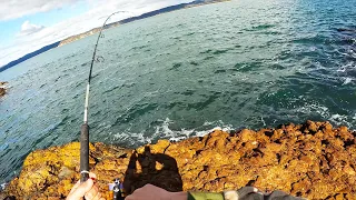 Rock Fishing No Talking In SALMON EDEN NSW Australia