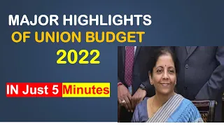 BUDGET 2022 HIGHLIGHTS | बजट 2022 | BUDGET 2022 } UNION BUDGET