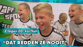 2 TEGEN 20 KORFBAL: STRIJDEN TEGEN DE WERELDKAMPIOENEN🥇 | SCOREN MET BOKSHANDSCHOENEN? | ZAPPSPORT