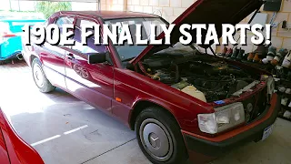 Mercedes 190E W201 First Start! Alternator and Ignition System Fix