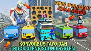 UPIN IPIN KONVOI BUS TAYO BERSAMA TRUCK OLENG SOUND SYSTEM, ULTRAMAN IKUT - GTA 5 BOCIL SULTAN