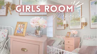 GIRLS BEDROOM MAKEOVER // BEFORE + AFTER // Sisters Shared Room Transformation 2022!