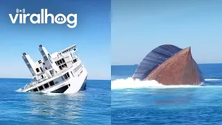 Sinking the MV Twin Capes Ferry || ViralHog