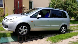 Mazda Premacy 2005 rozmieszczenie filtrów