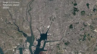 Nagoya, Japan Timelapse 1984-2020